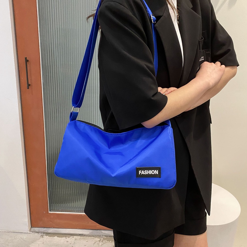 Túi Đeo Vai Hình Trụ Vải Oxford Sức Chứa Lớn Thời Trang Xuân Hè 2022