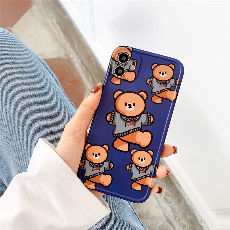 Ốp lưng iphone Kick Bear IMD dày dặn viền nổi 5/5s/6/6plus/6s/6splus/7/7plus/8/8plus/x/xr/xs/11/12/pro/max/plus/promax | BigBuy360 - bigbuy360.vn