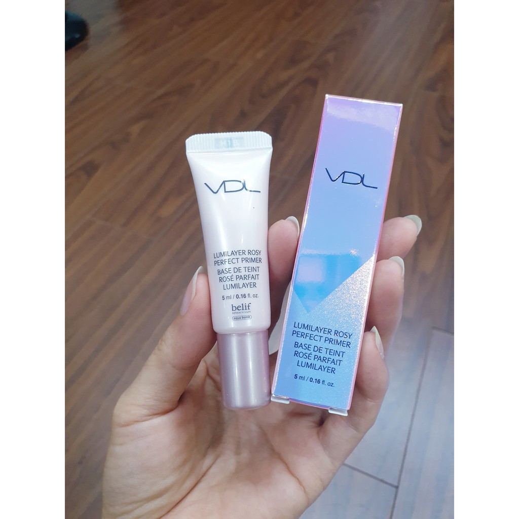 Kem lót che khuyết điểm & bắt sáng VDL (VDL Lumilayer Rosy Perfect Primer) 5ml