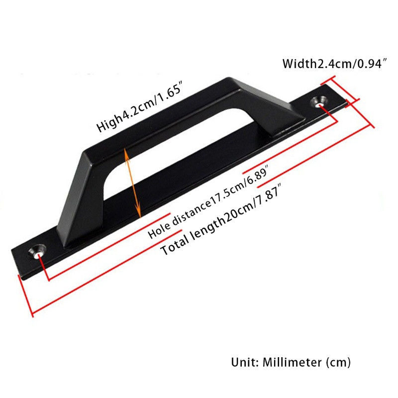 Tay Nắm Cửa Trượt Bằng Hợp Kim Nhôm Thay Thế Tiện Dụng Cho Tủ Quần Áo / Gara
