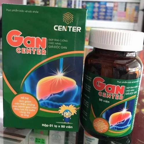Gan Center – Hỗ trợ giải độc gan, tăng cường chức năng gan, bảo vệ tế bào gan (Lọ 50 viên)