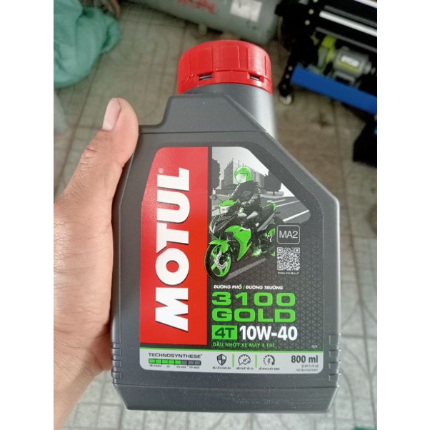 Dầu nhớt 0,8 lít MOTUL 3100 GOLD 10W40 ( Bán Tổng Hợp ) SM MA2