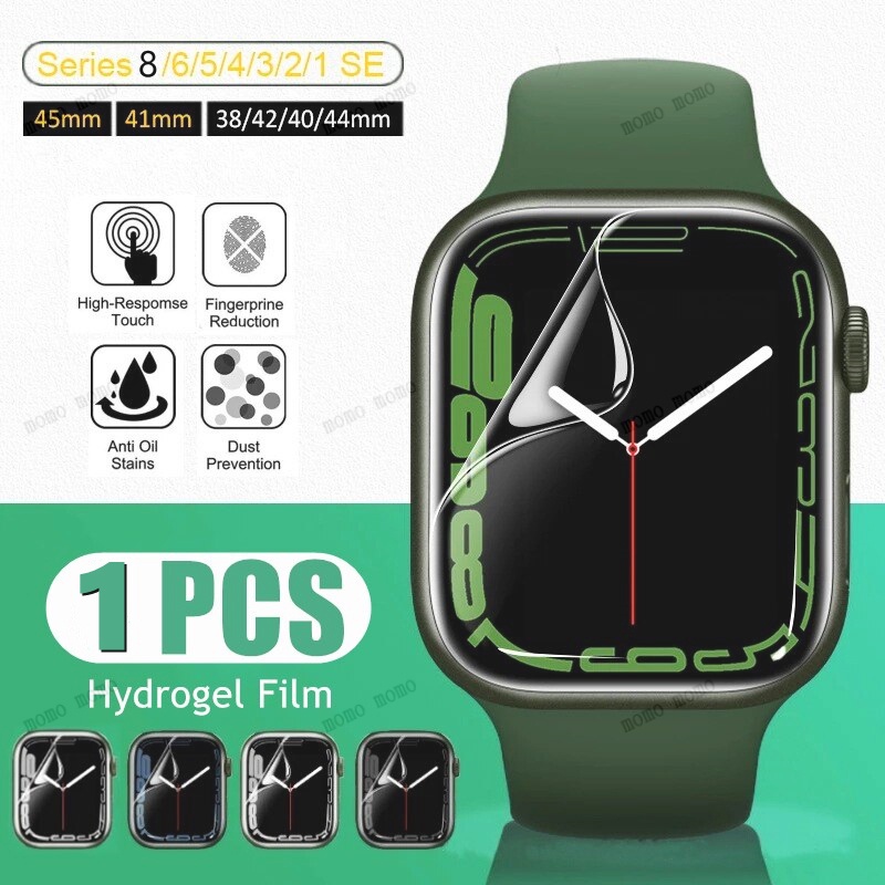 Miếng Dán Bảo Vệ Màn Hình Đồng Hồ Apple iWatch 8 49mm 7 6 SE 5 4 3 2 41mm 45mm 44mm