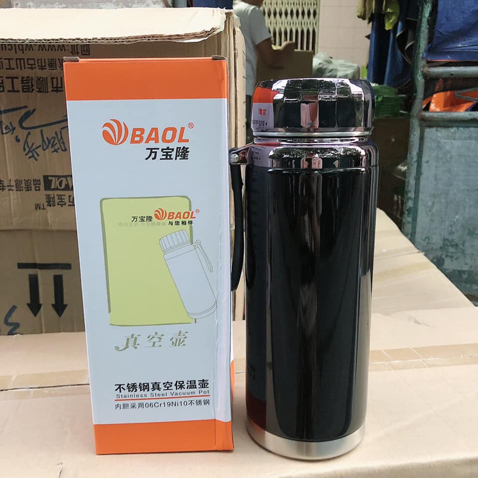 Bình đựng nước giữ nhiệt cao cấp nắp kim cương