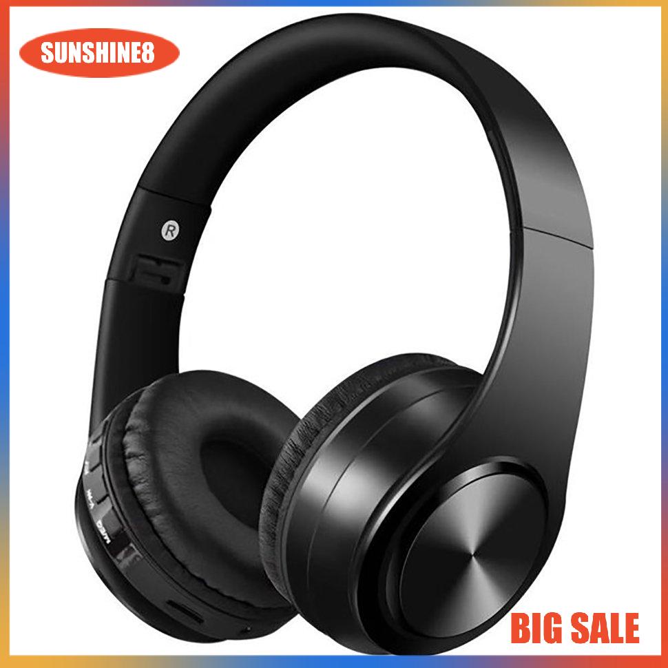 【SUN】Wireless Headphones Over Ear Wireless Headphones Foldable Stereo Earphones