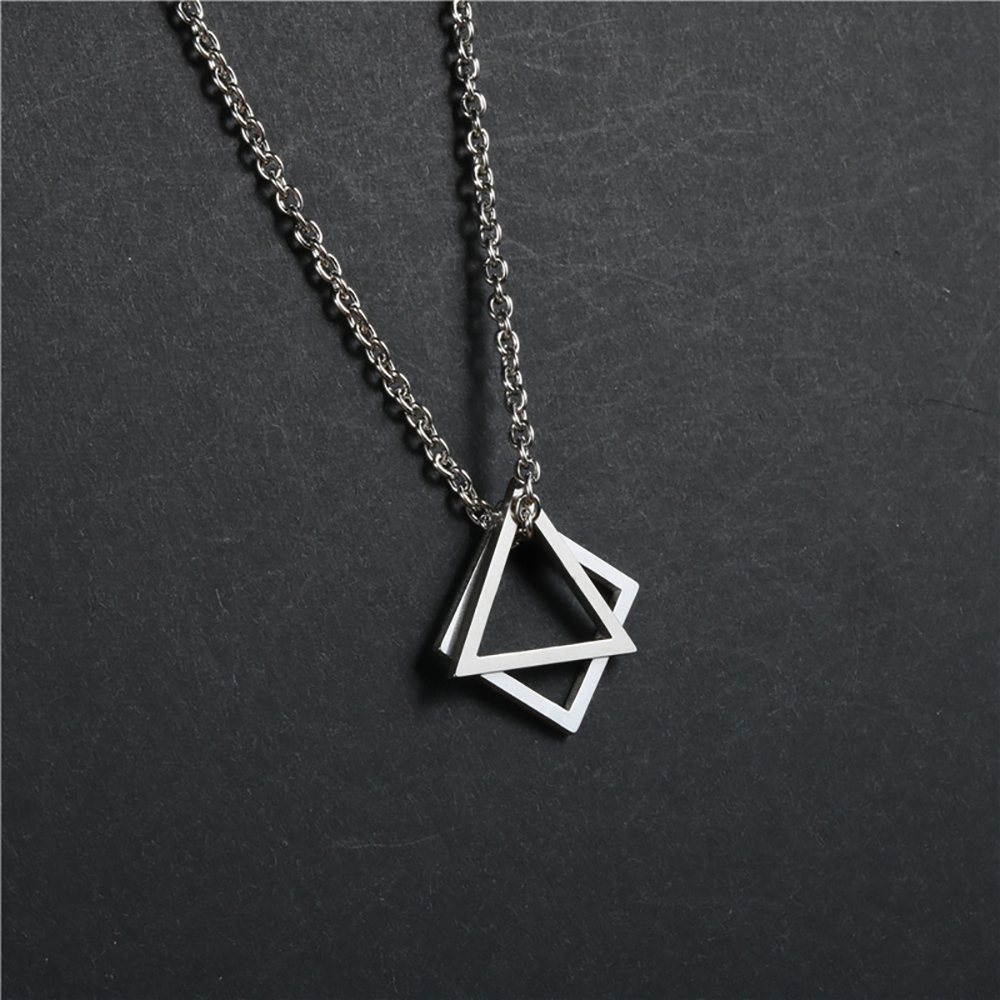 vòng cổ Mặt Hình Học Thời Trang Cho Cặp Đôi