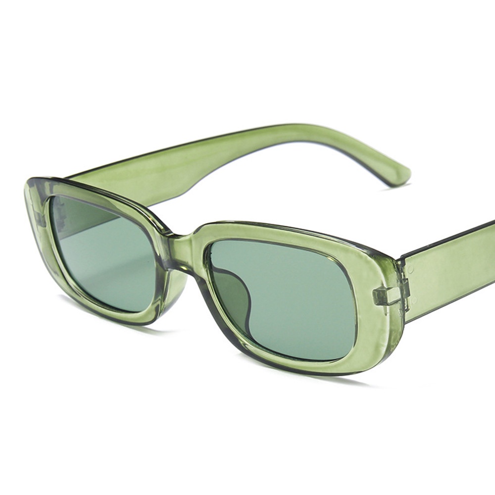 Kính Mát Gọng Chữ Nhật Bằng Nhựa Resin Màu Kẹo Đơn Giản Thời Trang Cho Nữ