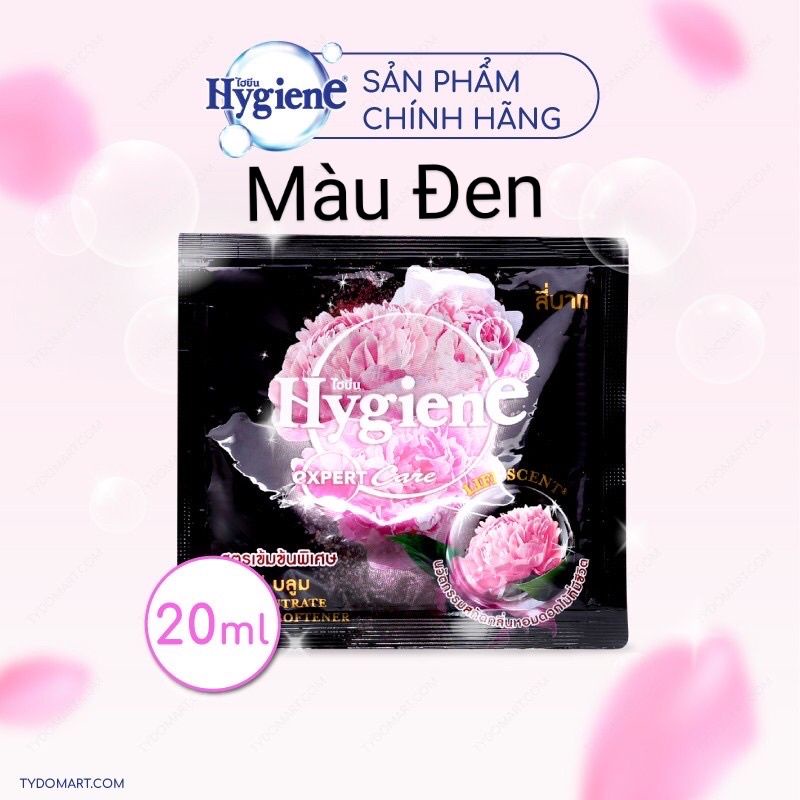 Nước xả vải Hygiene Màu Đen / dây 12 gói / Màu Đen