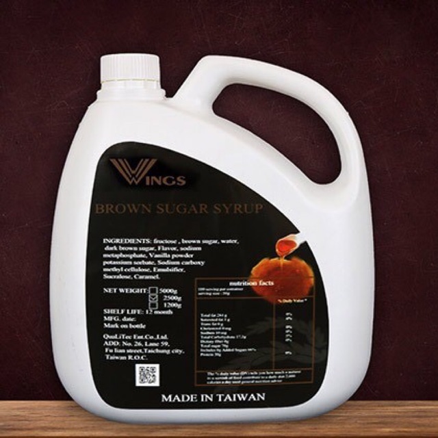 Siro đường đen Wings can 2,5kg