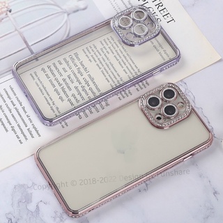 Ốp silcion lưng nhám viền đính đá ip15 pro/ ip15 pro max