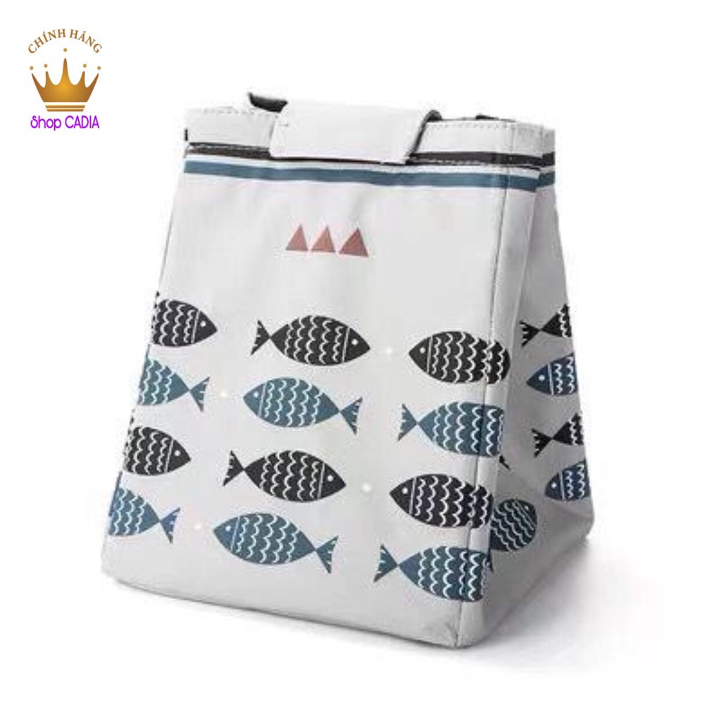 Túi giữ nhiệt đựng hộp cơm cao cấp hình cá dễ thương tiện dụng