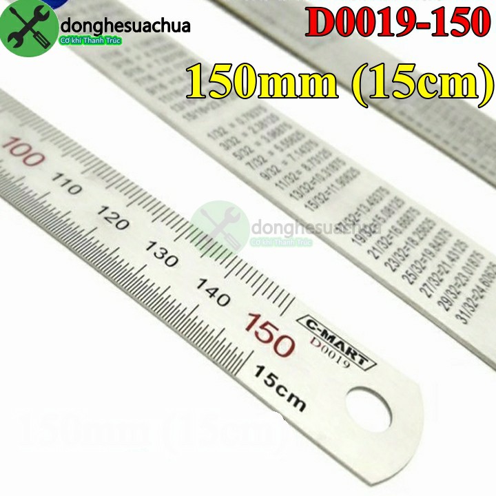 Thước lá C-MART D0019-150 150mm (15cm)