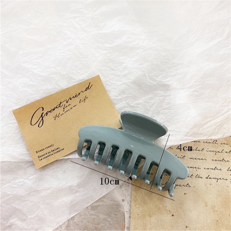 Oval Hollow Hair Claw Transparent Bath Hair Clip Hair Clamps Women Hairpin