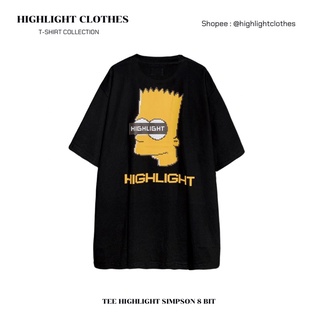 Áo thun highlight simpson 8bit form rộng unisex nam nữ