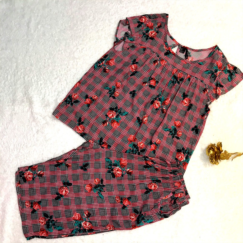 Đồ Bộ Nữ B05 VNXK F21 Kiểu Lửng Vải Tole Lanh Mặc Mát Siêu Thoải Mái (ẢNH SHOP TỰ CHỤP) | BigBuy360 - bigbuy360.vn