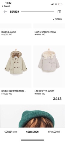 Áo phao lót lông zara