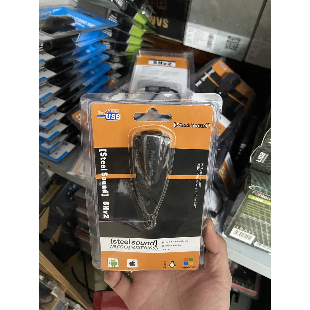 ❤️KeyyStore❤️ USB Sound 5HV2 7.1 cao cấp Giá Rẻ Cáp Chuyển USB 2.0 Sang Audio