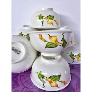 Bộ 10 chén sứ hoa văn cao cấp