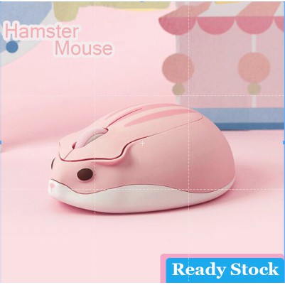 Chuột Quang Không Dây 2.4G 1200DPI Hình Chuột Hamster Dễ Thương