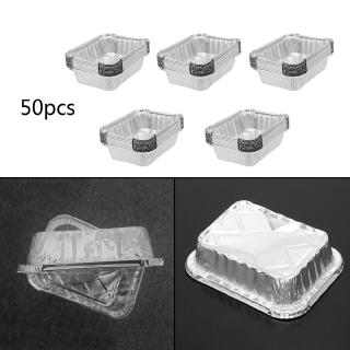 Bộ 50 khay đựng thức ăn mang đi bằng lá nhôm phân hủy được