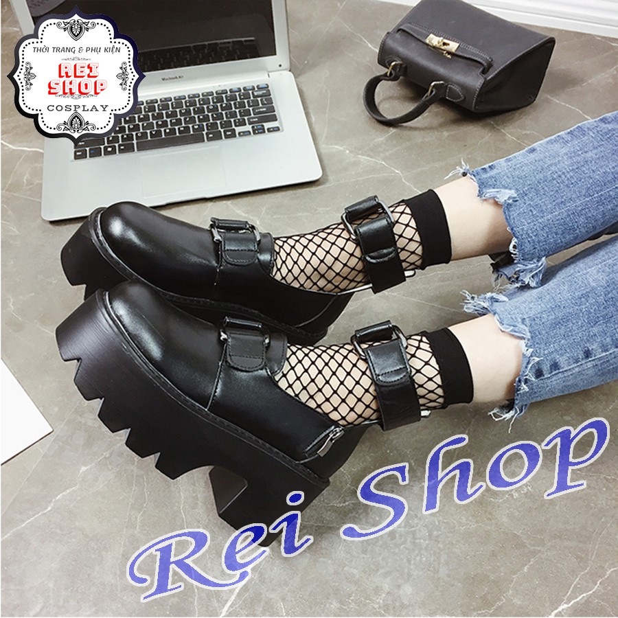 [ĐẶT LÊN 1 SIZE] Giày Punk Rock Phong Cách Harajuku Lolita Nhật Bản - Giày Cosplay (G02)