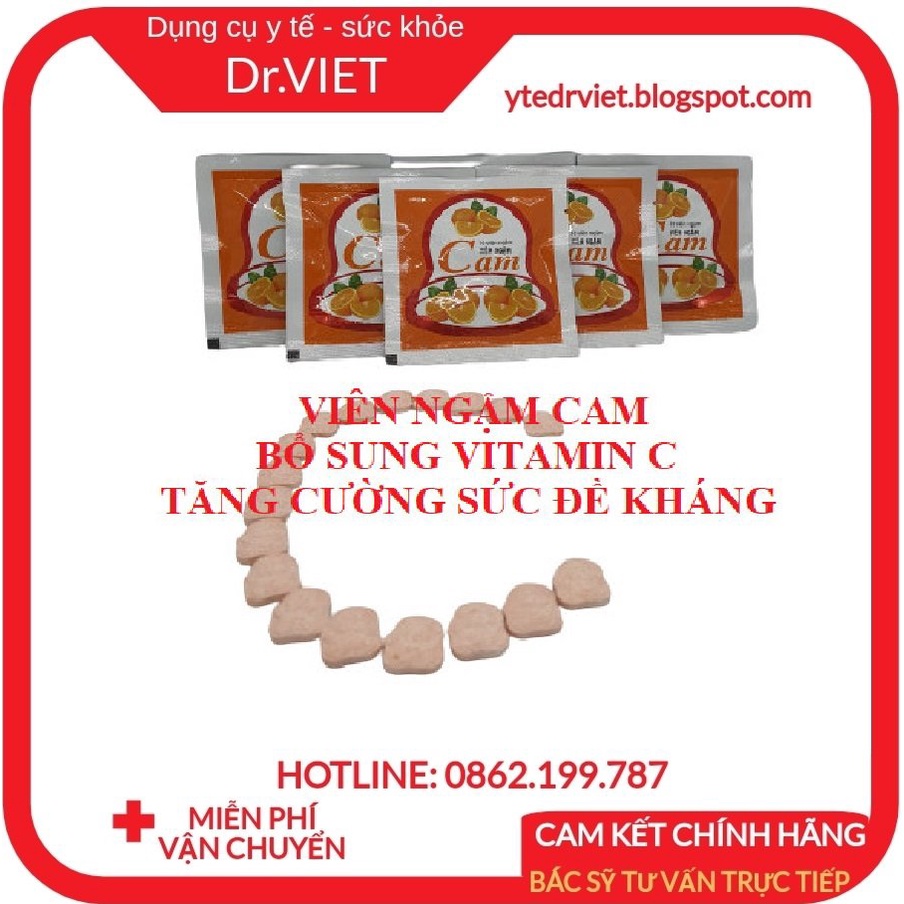 KẸO NGẬM CAM- KẸO C DẠNG GÓI- Bổ sung Vitamin C cho cơ thể giúp tăng sức đề kháng- Tăng cường miễn dịch người lớn trẻ em