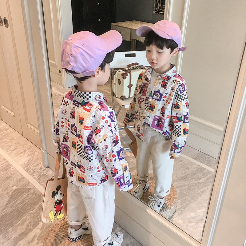 Áo khoác tay dài phong cách Hàn Quốc cho bé trai