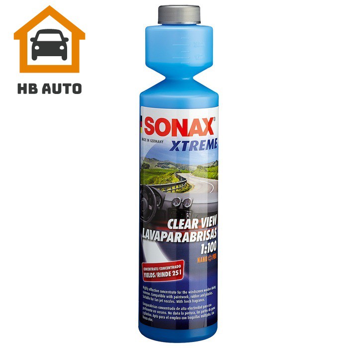 Nước rửa kính cao cấp Sonax Xtreme Clear View 1:100 NanoPro 250ml 271141