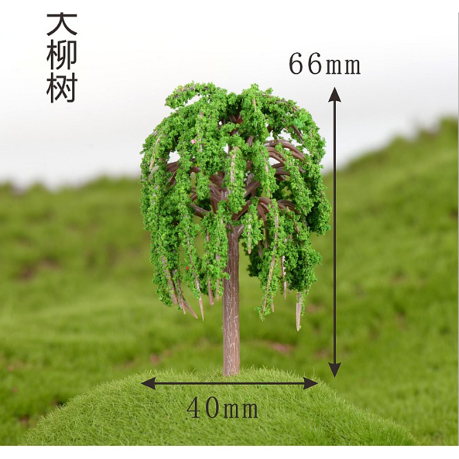 KHO-HN * Mô hình cây dương liễu để trang trí tiểu cảnh, sa bàn, bonsai