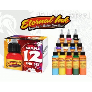 Bộ Mực xăm ETERNAL TATTOO INK Sample 12 màu 30ml