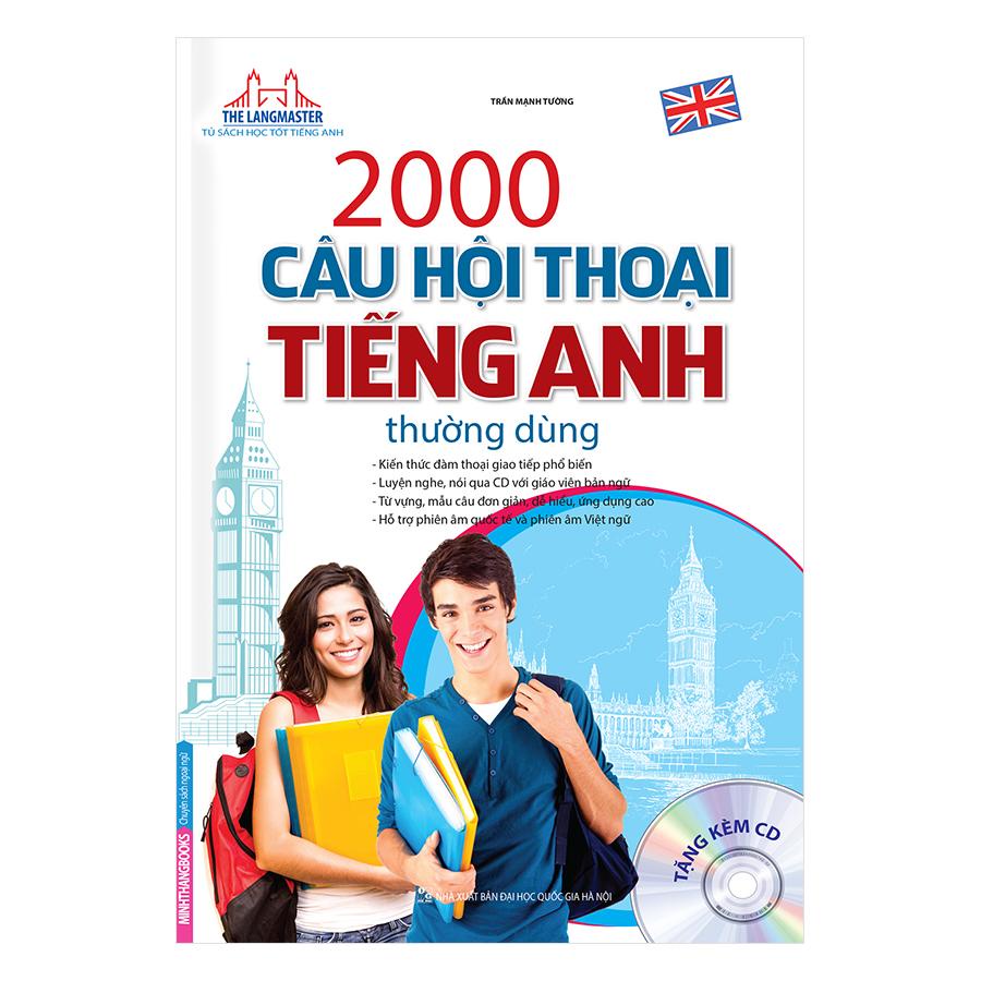 Sách - 2000 câu hội thoại tiếng Anh thường dùng (bìa mềm)