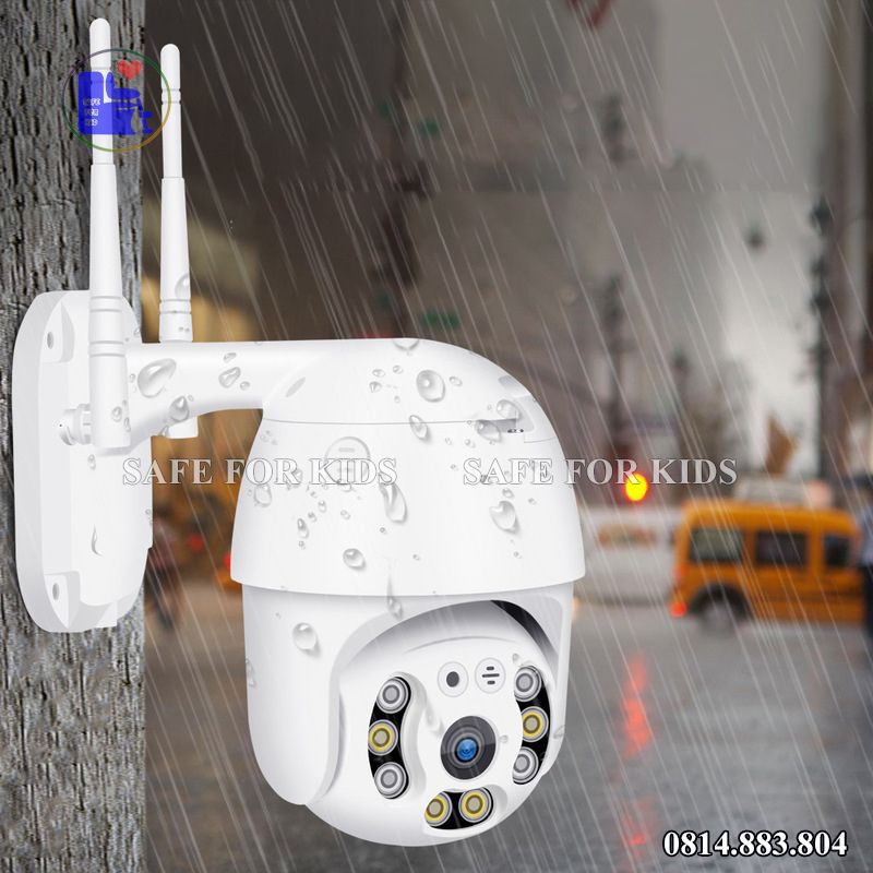 Camera Ngoài Trời Xoay 350 Độ, Camera Giám Sát Ban Đêm Hồng Ngoại Kết Nối Điện Thoại Máy Tính | BigBuy360 - bigbuy360.vn