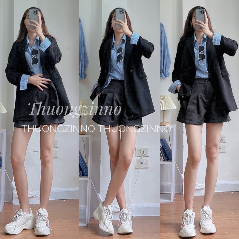 [Ảnh thật/Video] Áo Sơ Mi Decaoo Tay Dài Sọc thẳng Thiết Kế Dáng Rộng Phong Cách Hàn Quốc