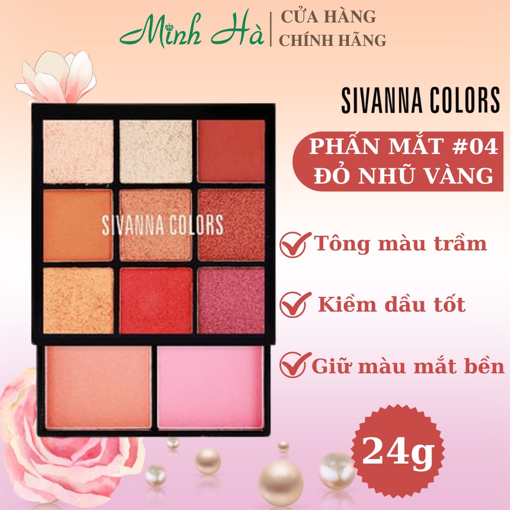 Phấn mắt Sivanna HF4034 No.04 24g