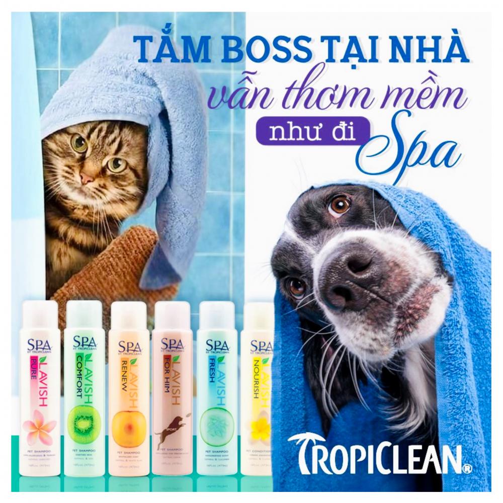 TROPICLEAN_SỮA TẮM CHẮM SÓC LÔNG CHO THÚ CƯNG