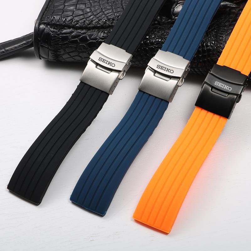 Seiko không. 5 dây cao su SEIKO No. Bộ 5 Dây Đồng Hồ Bằng Silicone Chống Thấm Nước Và Mồ Hôi Kích Thước 20 22mm