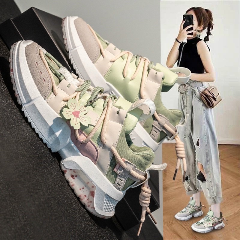 GIÀY SNEAKER HOA ANH ĐÀO ĐỘN ĐẾ