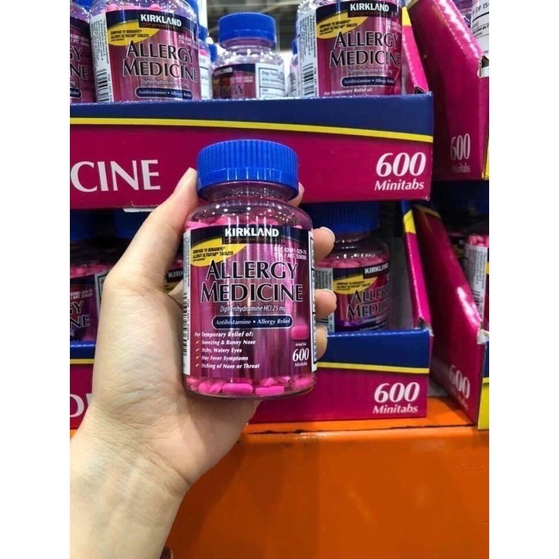 Kirkland Signature Chống dị ứng Allergy Medicine 600 viên