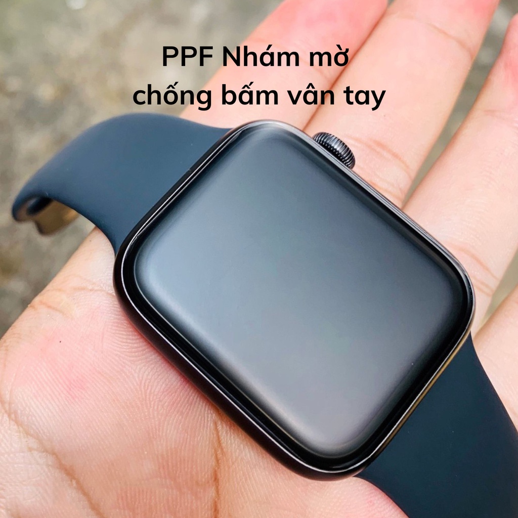 Miếng dán dẻo skin PPF tự phục hồi trầy xước cho đồng hồ thông minh Series 1/2/3/4/5/6/7/SE size 38/40/41/42/44/45mm
