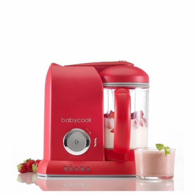 MÁY XAY HẤP 4 in1 BEABA BABYCOOK màu đỏ