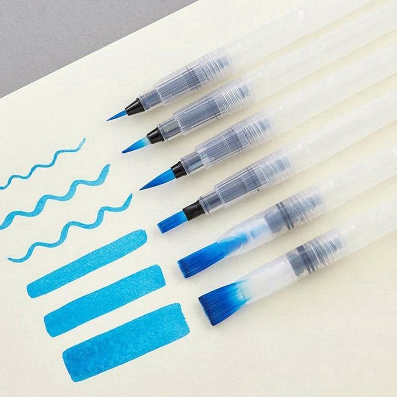 Set 6 bút màu nước đầu mềm vẽ+viết thư pháp chuyên dụng