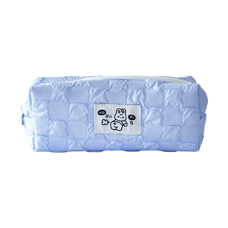 Túi Đựng Bút Chì / Mỹ Phẩm Bằng Vải Cỡ Lớn Họa Tiết Gấu Dễ Thương