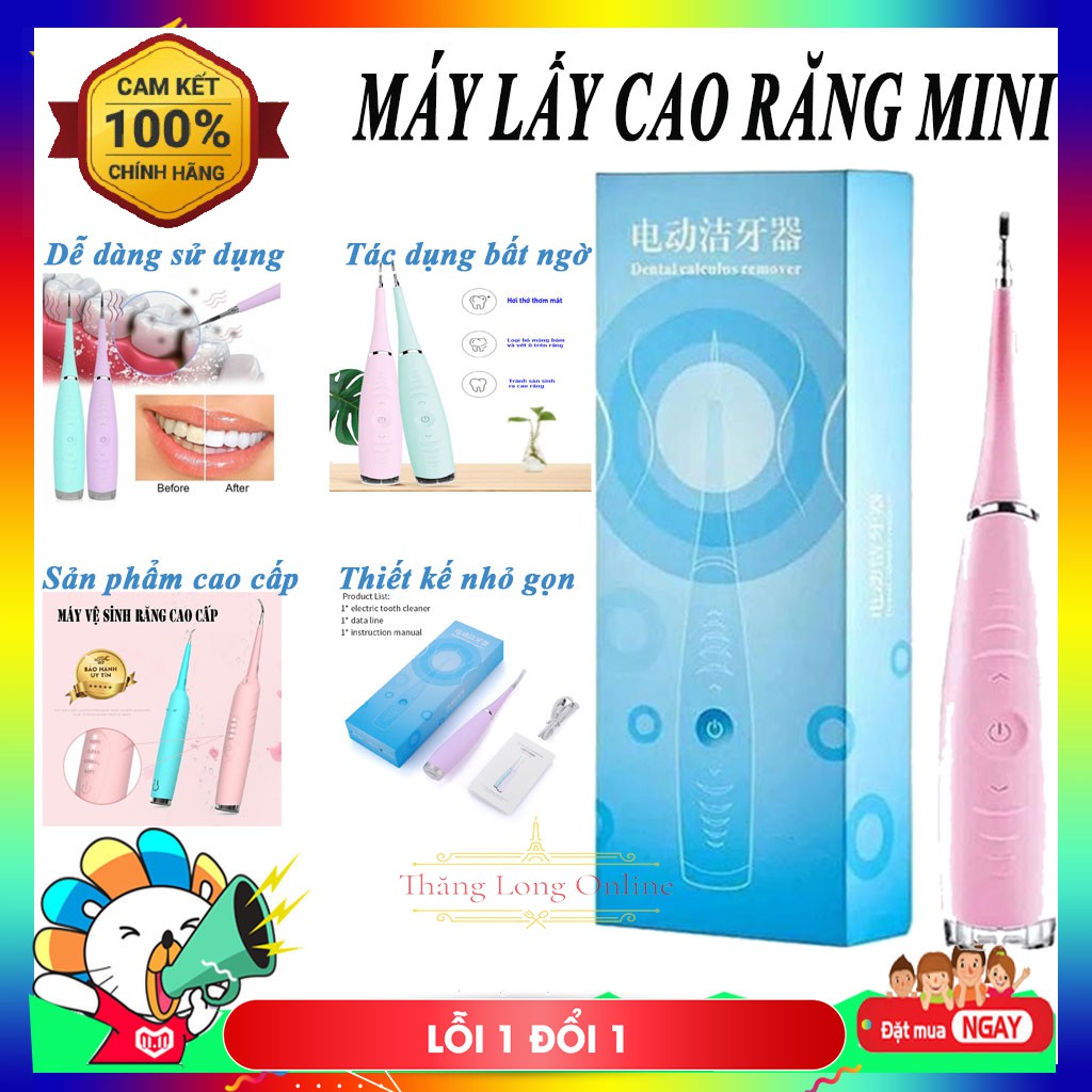 Máy Lấy Cao Răng Cầm Tay Cao Cấp 3 Chế Độ Rung - Loại Sạch Mảng Bám Cao Răng, Vết Ố Cứng Đầu Nhất