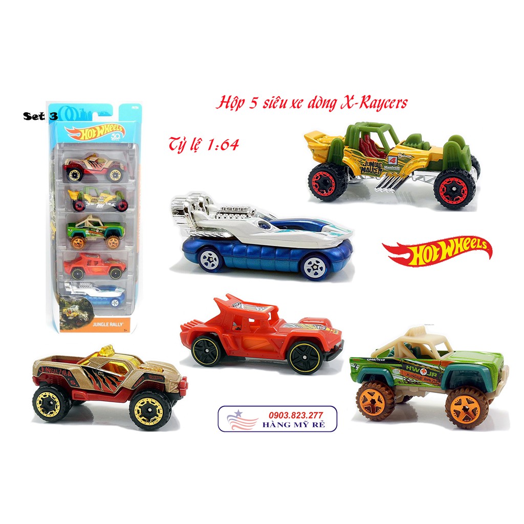 Set 5 Siêu Xe Hot Wheels (hàng Mỹ xách tay)