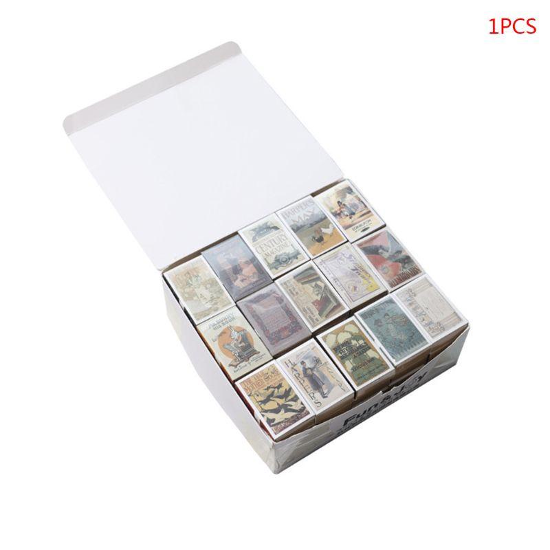 Set 122 tập giấy ghi chú mini họa tiết hộp retro độc đáo