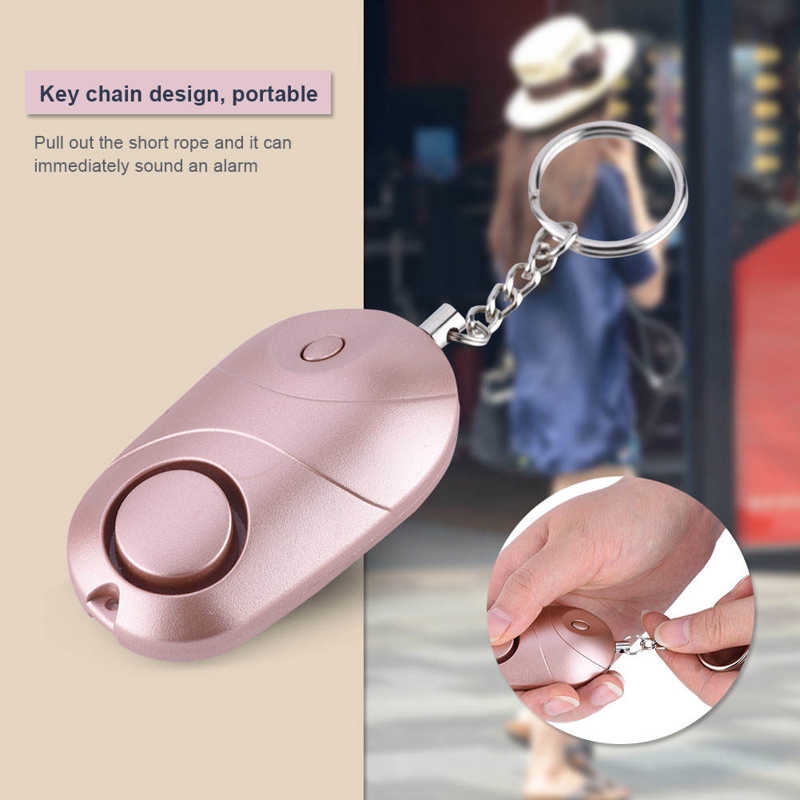Thiết bị báo động phòng thân cá nhân 130db có tích hợp đèn pin tiện lợi