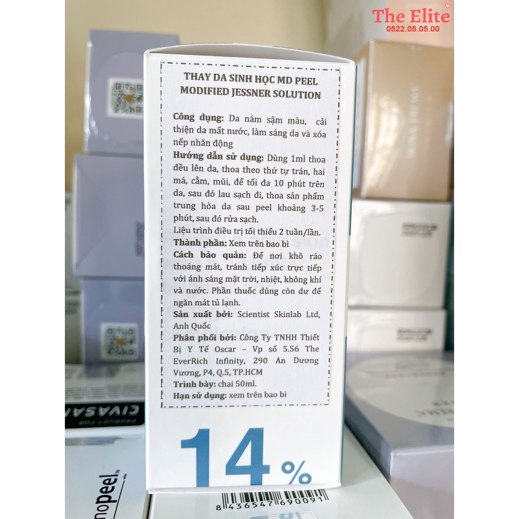 Thay da sinh học MD Peel 14% MODIFIED JESSNER SOLUTION