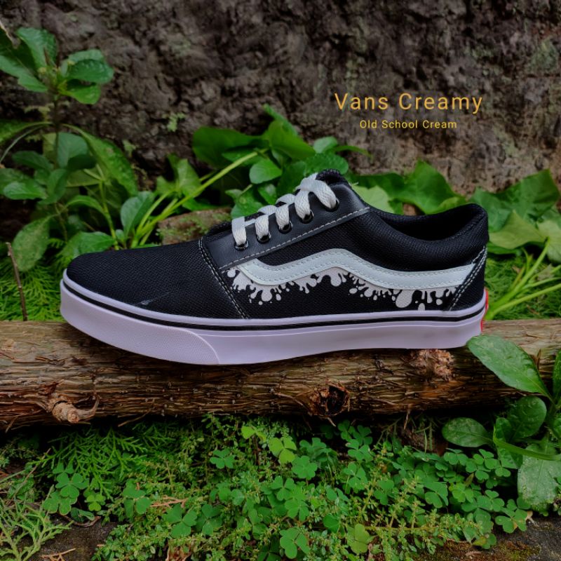 Giày Thể Thao Vans Oldskol Vải Canvas Phối Màu Đen Trắng Thời Trang Cao Cấp