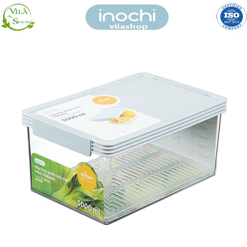 [ 5 Size ] Hộp Tritan Chữ Nhật, Hộp Bảo Quản Thực Phẩm Nhựa Tritan Cao Cấp Inochi Không Chứa BPA, BPS An Toàn Tuyệt Đối