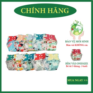 Bỉm Tã vải BabyCute Siêu chống tràn (gồm 1 vỏ + 1 lót) tăng giảm NÚT bấm cho bé từ 5kg-25kg, mặc ngày và đêm